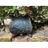 Cast iron Planter, 8in x 8in x 8in (please note th