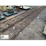 Blacksmith made wrought iron Balustrade, circa 1880’s, 750mm high x 14.8m long (please note this lot