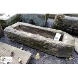 Yorkshire stone Trough, approx. 33in long x 12in wide