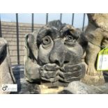 18th Century Yorkshire stone Gargoyle, approx. 10in high x 10in wide