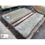 2 original Yorkshire stone Doorsteps, approx. 42in wide (please note this lot is located at Berry