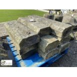 Pallet of Yorkshire stone Coping approx. 9 linear metres