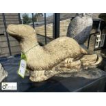 Reconstituted stone Otter, approx. 21in long