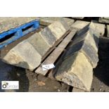 Pallet of approx. 2.4 linear of Yorkshire stone triangle Wall Copings