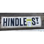 Ceramic Street Name “Hindle street”