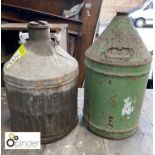 2 Vintage Oil Cans (please note this lot is located at Lockwood, Huddersfield)