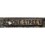 Cast iron Victorian Street Name “Grove Street”