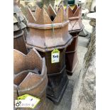 Victorian salt glazed terracotta Chimney Pot, 38in high