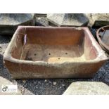 Victorian salt glazed Feed Trough, approx. 12in high X 18in wide x 30in long