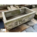 Yorkshire stone Trough, approx. 15in high x 25in wide x 47in long