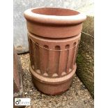 Original terracotta salt glazed Chimney Pot, approx. 17 high