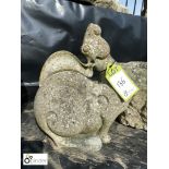 Stylised Art Deco reconstituted stone Hare, approx. 16in high