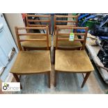 Set of 4 teak 1960/70’s retro Dining Chairs, makers mark A & F (please note this lot is located at