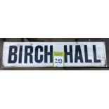 Ceramic Street Name “Birch Hall”