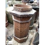 Original terracotta salt glazed Chimney Pot, approx. 27in high
