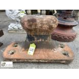 Cast iron Arbour/ship Mooring Points, approx. 17in high