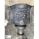 Victorian cast iron Water Hopper depicting a Yorkshire rose, approx. 19in high