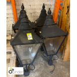 4 Victorian style Street Lanterns from Kensington London, approx. 44in high (please note this lot is