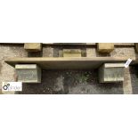 Yorkshire stone Mantle Shelf and Decorative Corbels, approx. 61in wide x 16in deep