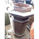 Original terracotta salt glazed Chimney Pot, approx. 36in high