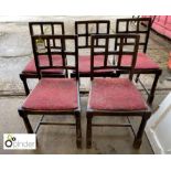Set of 5 Pub Chairs with lattice workback (please note this lot is located at Lockwood,