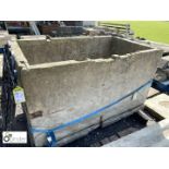Yorkshire stone walled garden Water Cistern, circa 18th Century, approx. 36in high x 37in wide x