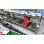Industrial Workshop Bench, approx. 36in high x 30in wide x 116in long