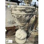 Reconstituted stone Planter, approx. 26in high