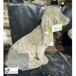 Reconstituted stone Basset Hound, approx. 20in high