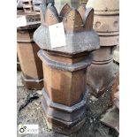 Original terracotta salt glazed Chimney Pot, approx. 29in high