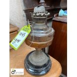 Original Victorian Oil Lamp, approx. 14in high (please note this lot is located at Lockwood,