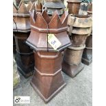 Victorian salt glazed terracotta Chimney Pot, 36in high