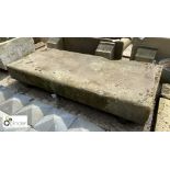 Substantial Yorkshire stone Doorstep, removed from a period property, approx. 6ft wide x 30in deep