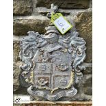 Cast metal Coat of Arms inscription “Ary Celebries fontieus”