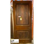 Original Georgian mahogany Door with Greek key moulding (please note this lot is located at