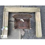 Original Georgian Yorkshire stone Bolection Fire Surround, approx. 38in high x 46in wide
