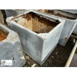 Original galvanised Water Trough / Planter, approx. 24in high x 22in wide x 29in long