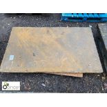 Original Yorkshire stone Tabletop, approx. 41in x 70in (please note this lot is located at Berry