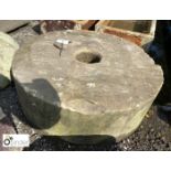 Large Yorkshire stone Mill Stone, approx. 29in diameter