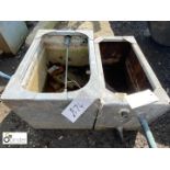 2 galvanised Water Tank / Planter