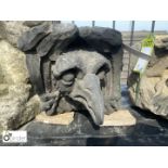 18th Century Yorkshire stone Gargoyle, approx. 10in high x 10in wide