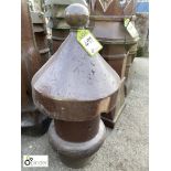 Victorian salt glazed terracotta Chimney Pot, 34in high