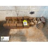 Assortment of original and latter Weights (please note this lot is located at Lockwood,