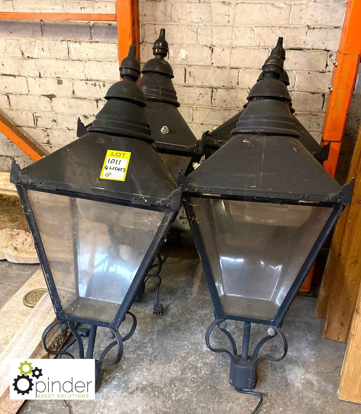 4 Victorian style Street Lanterns from Kensington London, approx. 44in high (please note this lot is - Image 2 of 3