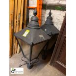 2 Victorian style Street Lanterns from Kensington London, approx. 44in high (please note this lot is