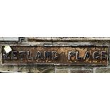 Cast iron Street Name “Zetland Place”