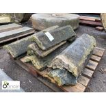 Pallet of original Yorkshire Gritstone Ridges, approx. 6 linear metres (please note this lot is