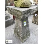 Original Staddle Stone with Square top, approx. 34in high x 18in diameter