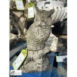 Reconstituted stone Owl, approx. 12in high