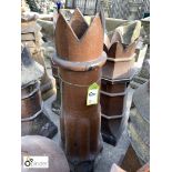 Victorian salt glazed terracotta Chimney Pot, 46in high